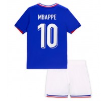 Francja Kylian Mbappe #10 Koszulka Podstawowa dzieci ME 2024 Krótki Rękaw (+ krótkie spodenki)